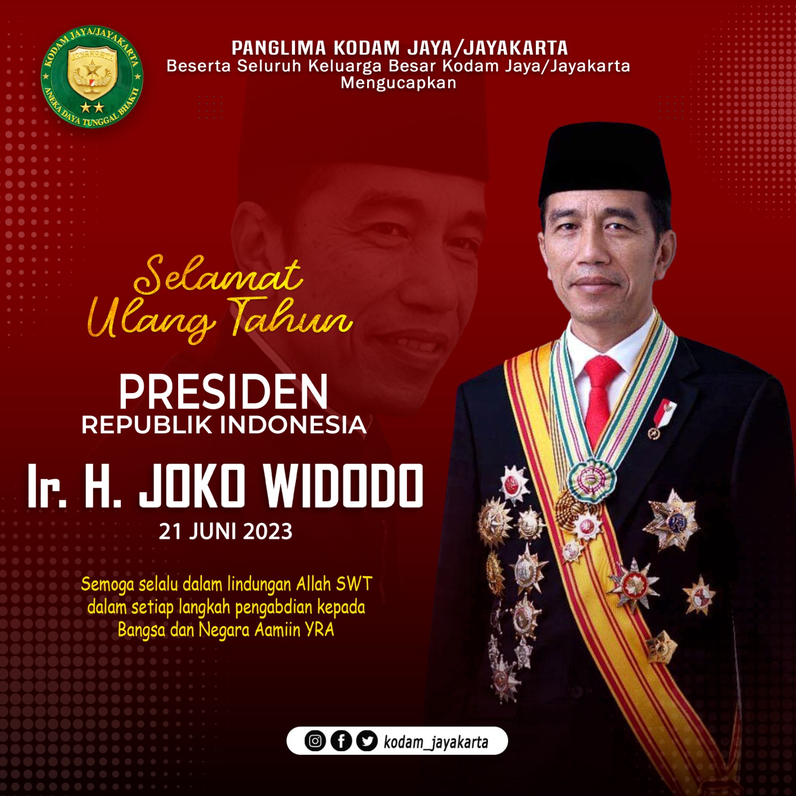 Selamat Ulang Tahun Presiden Republik Indonesia Ir. H. Joko Widodo