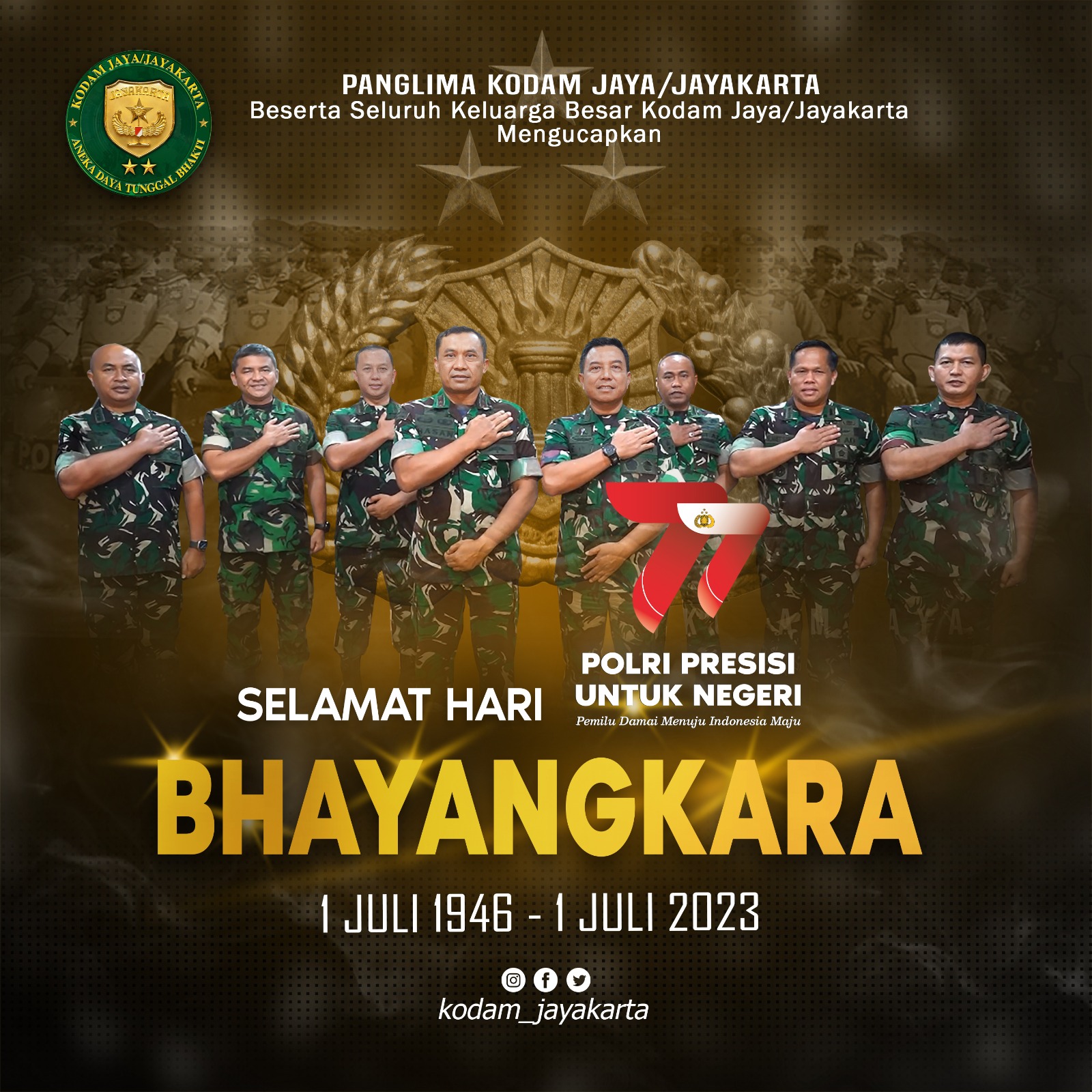 Selamat Hari Bhayangkara ke 77 Tahun