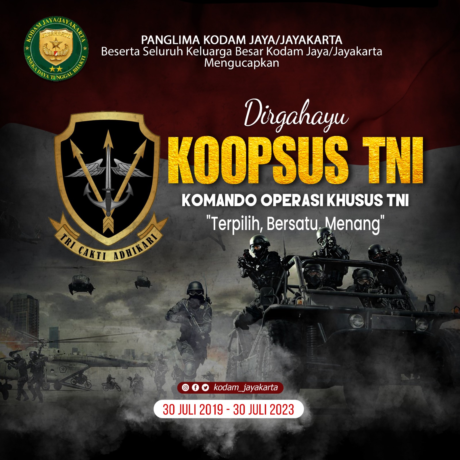 Dirgahayu Koopsus TNI || Komando Operasi Khusus TNI