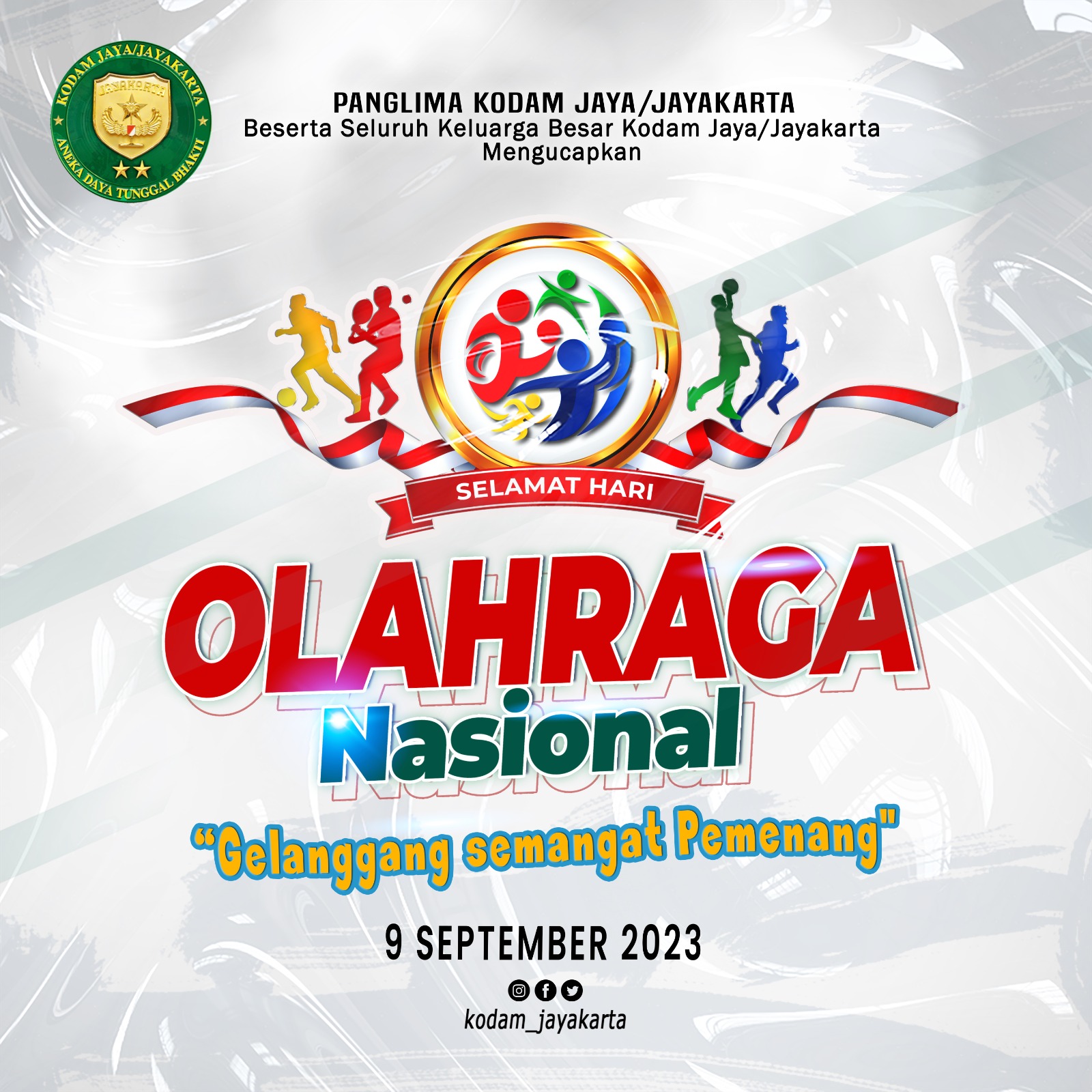 Selamat Hari Olahraga Nasional Tahun 2023