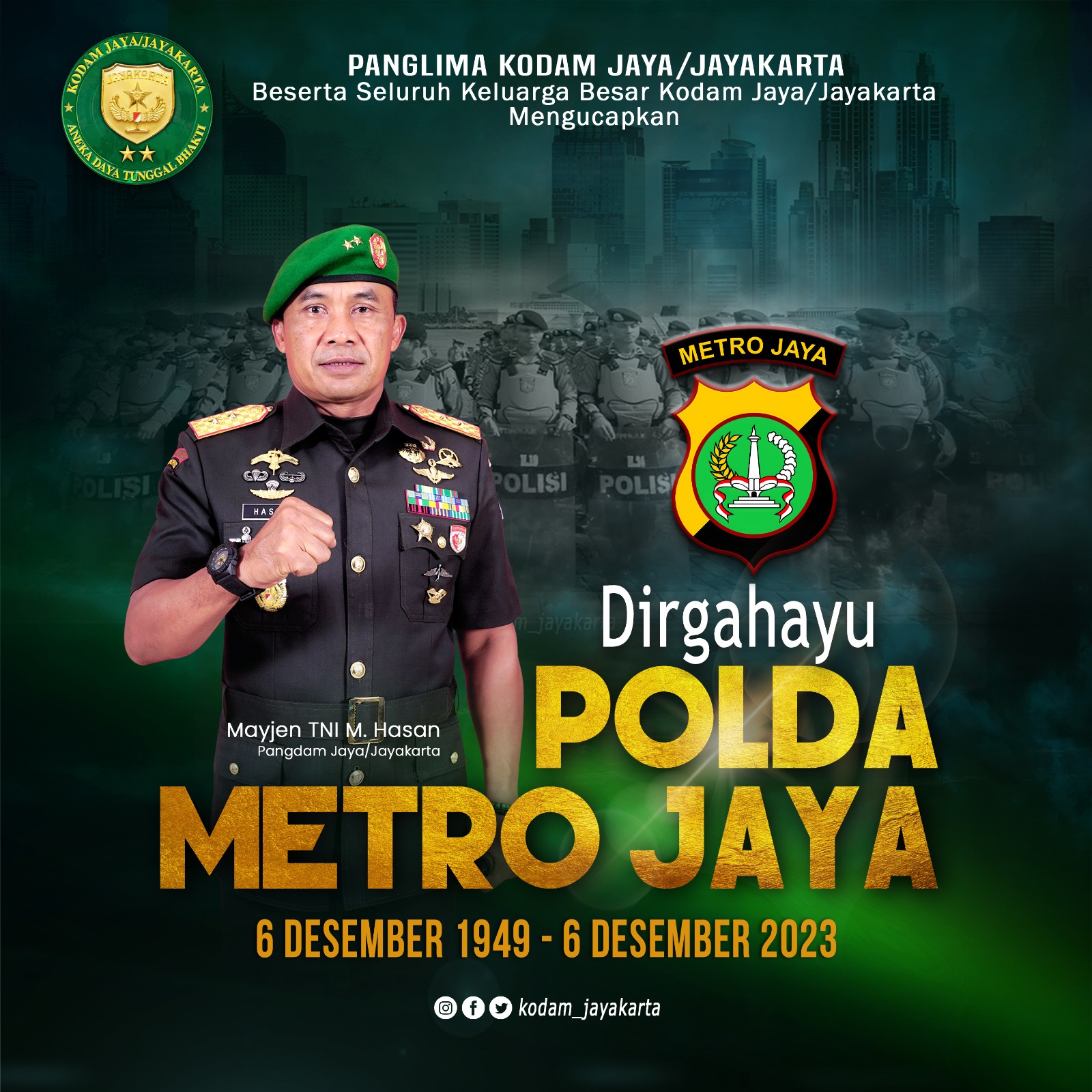 Dirgahayu Polda Metro Jaya Ke 74 Tahun