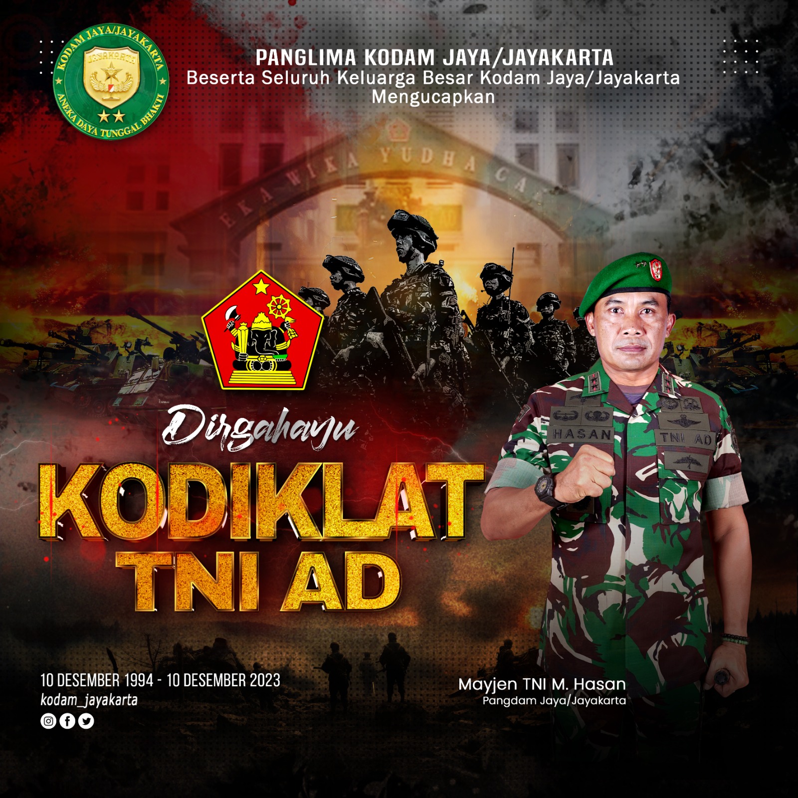 Dirgahayu Kodiklat TNI Angkatan Darat