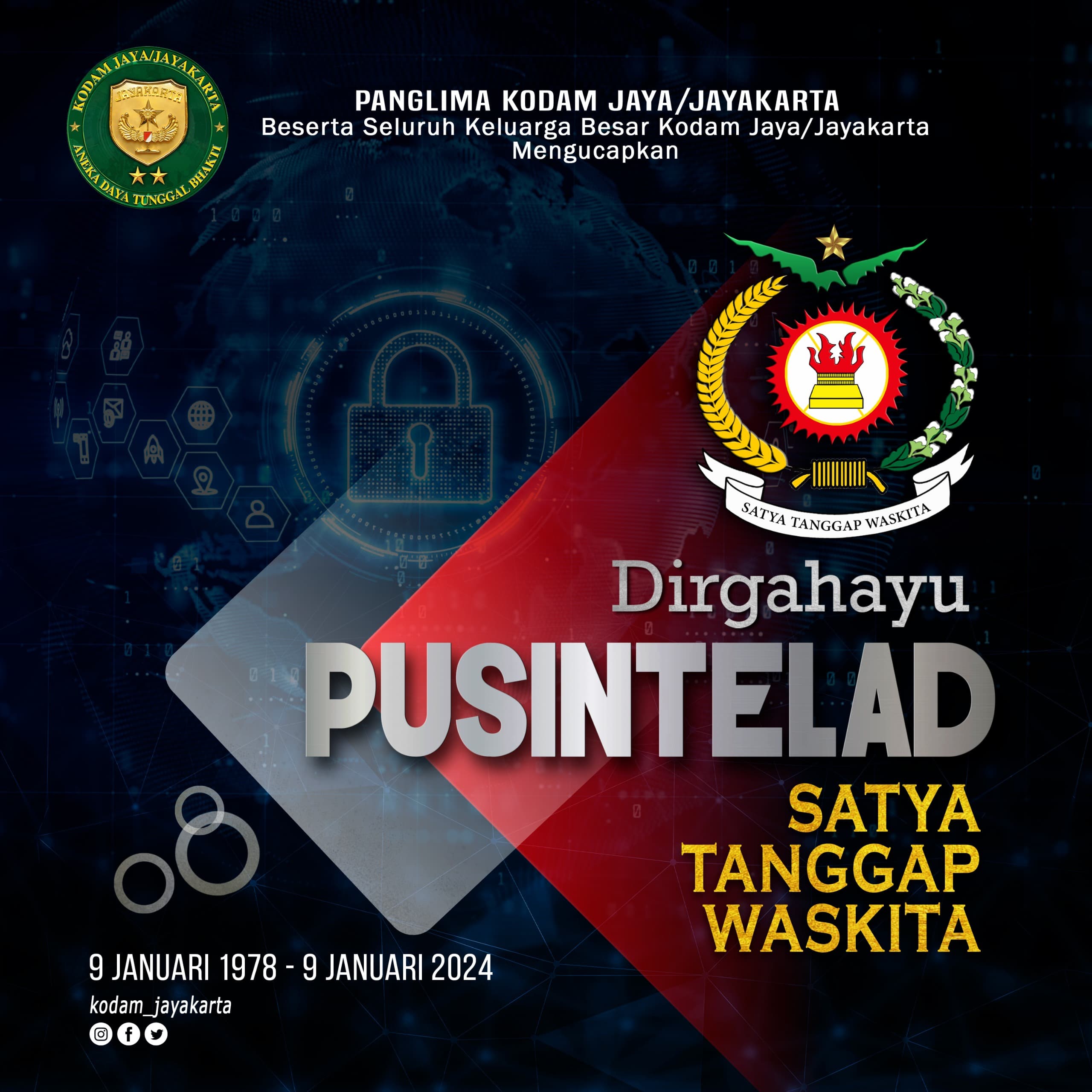 Dirgahayu Pusat Intelijen Angkatan Darat