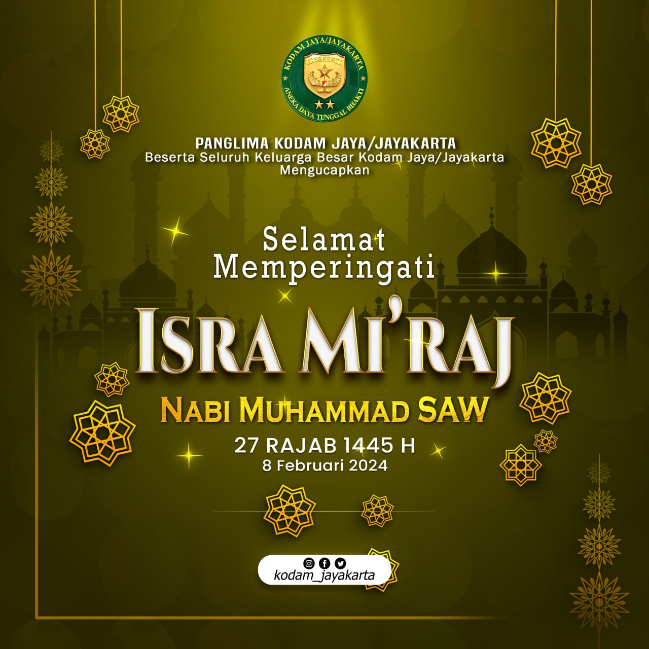 Selamat Memperingati Isra Mi'raj Nabi Muhammad SAW (27 Rajab 1445 H)