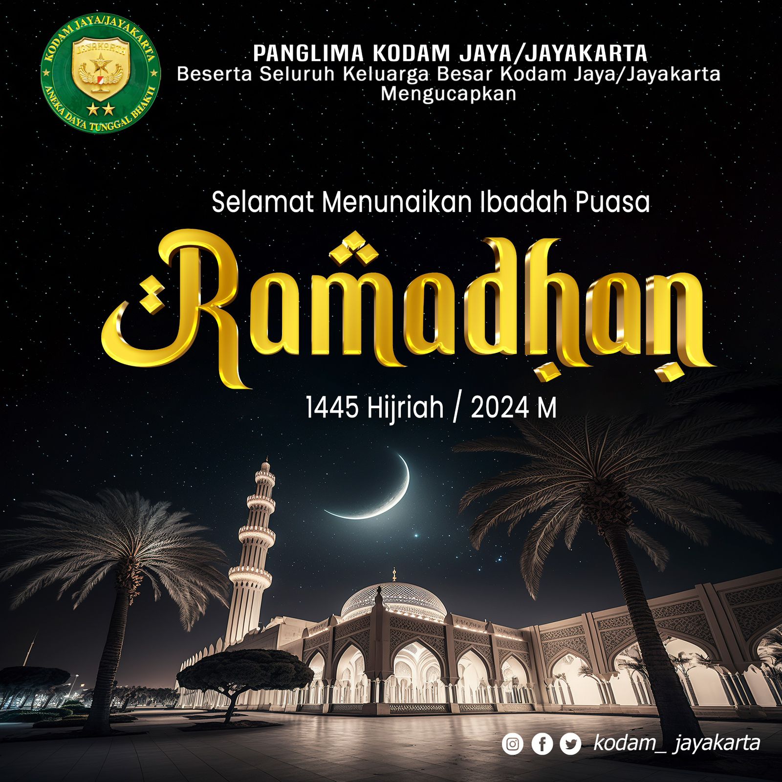 Selamat Menunaikan Ibadah Puasa Ramadhan 1445 Hijriah