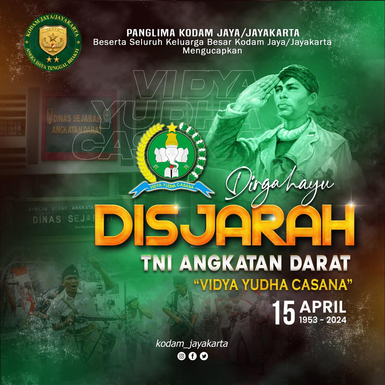 Dirgahayu DISJARAH TNI Angkatan Darat