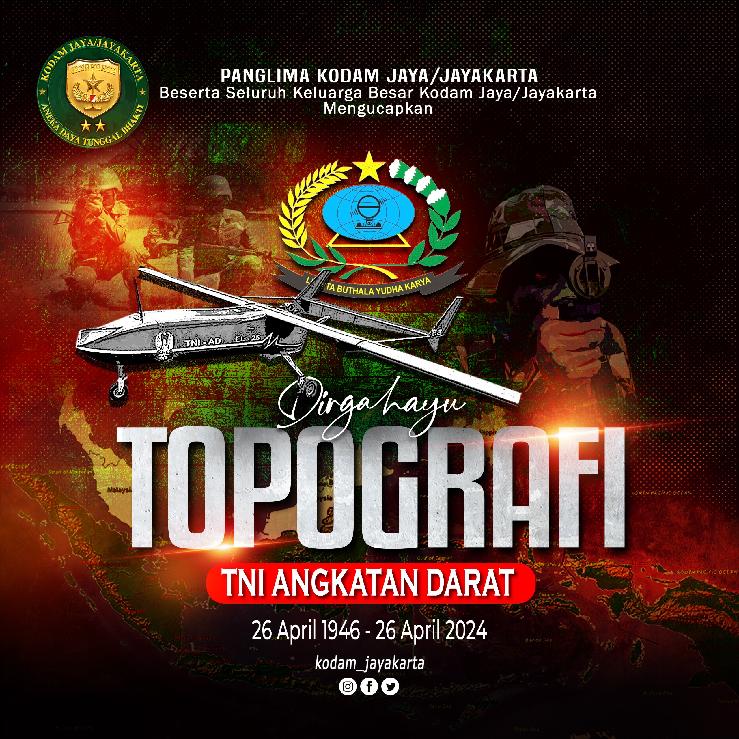 Dirgahayu TOPOGRAFI TNI Angkatan Darat