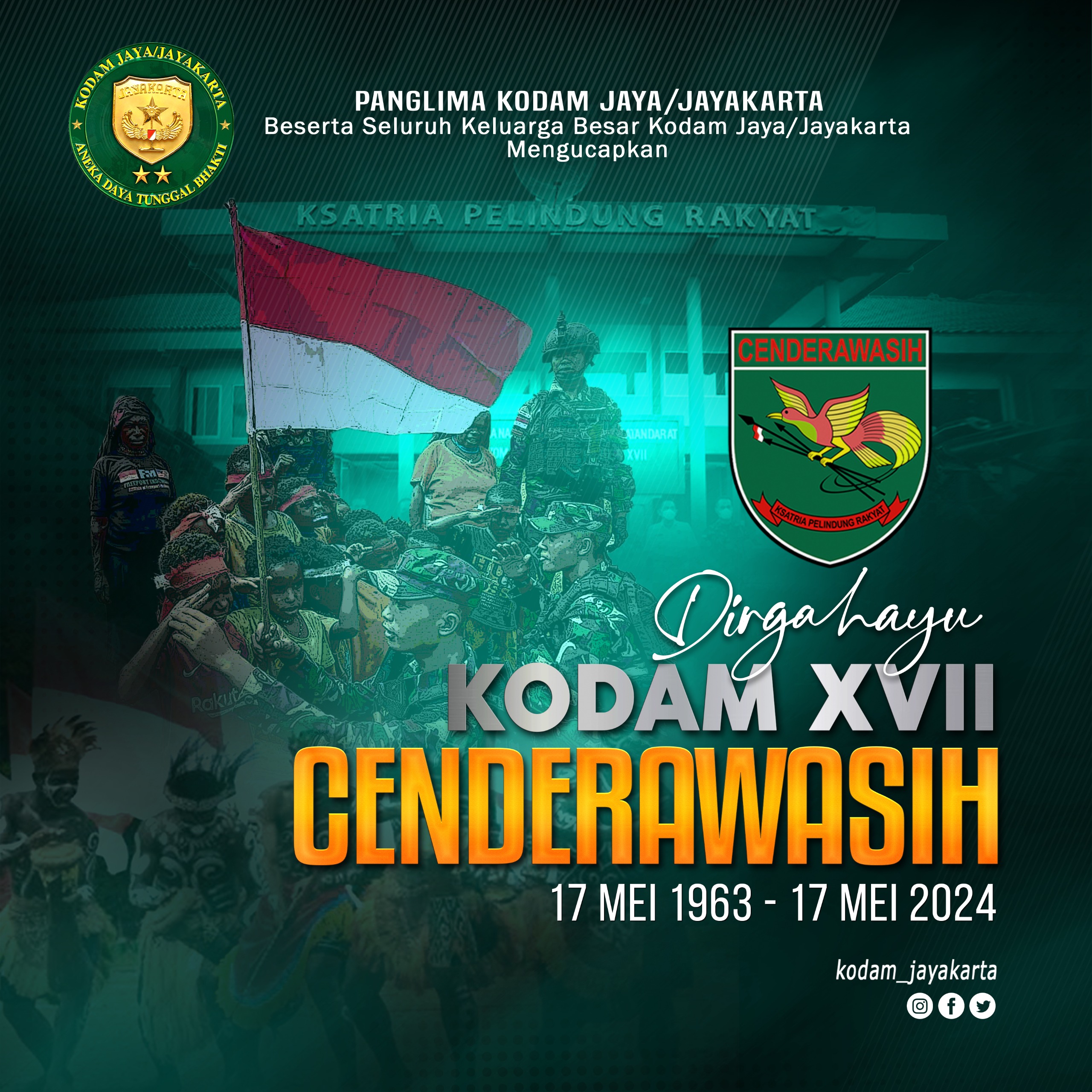 Dirgahayu Kodam XVII/Cenderawasih