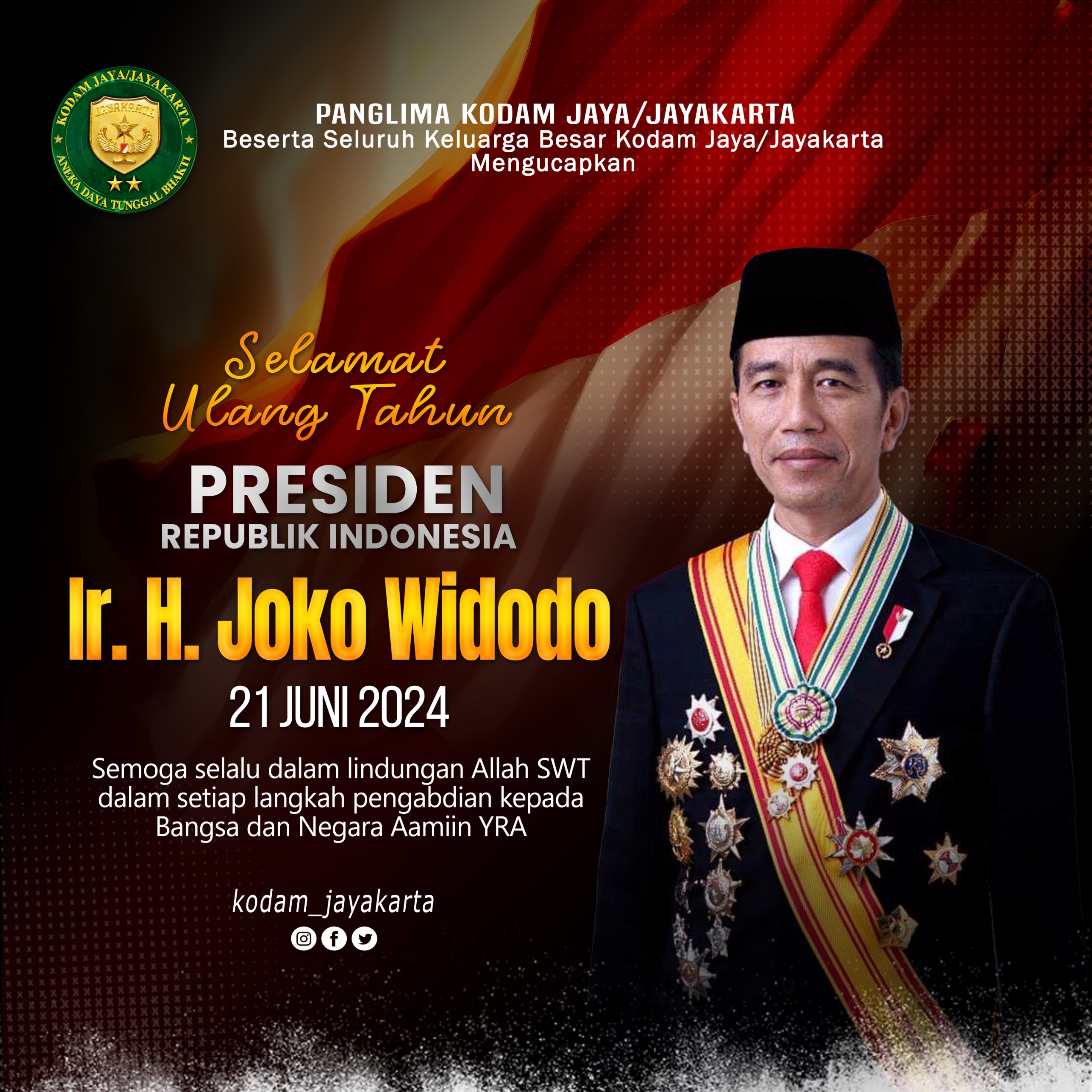 Selamat Ulang Tahun Presiden Republik Indonesia - Ir. H. Joko Widodo