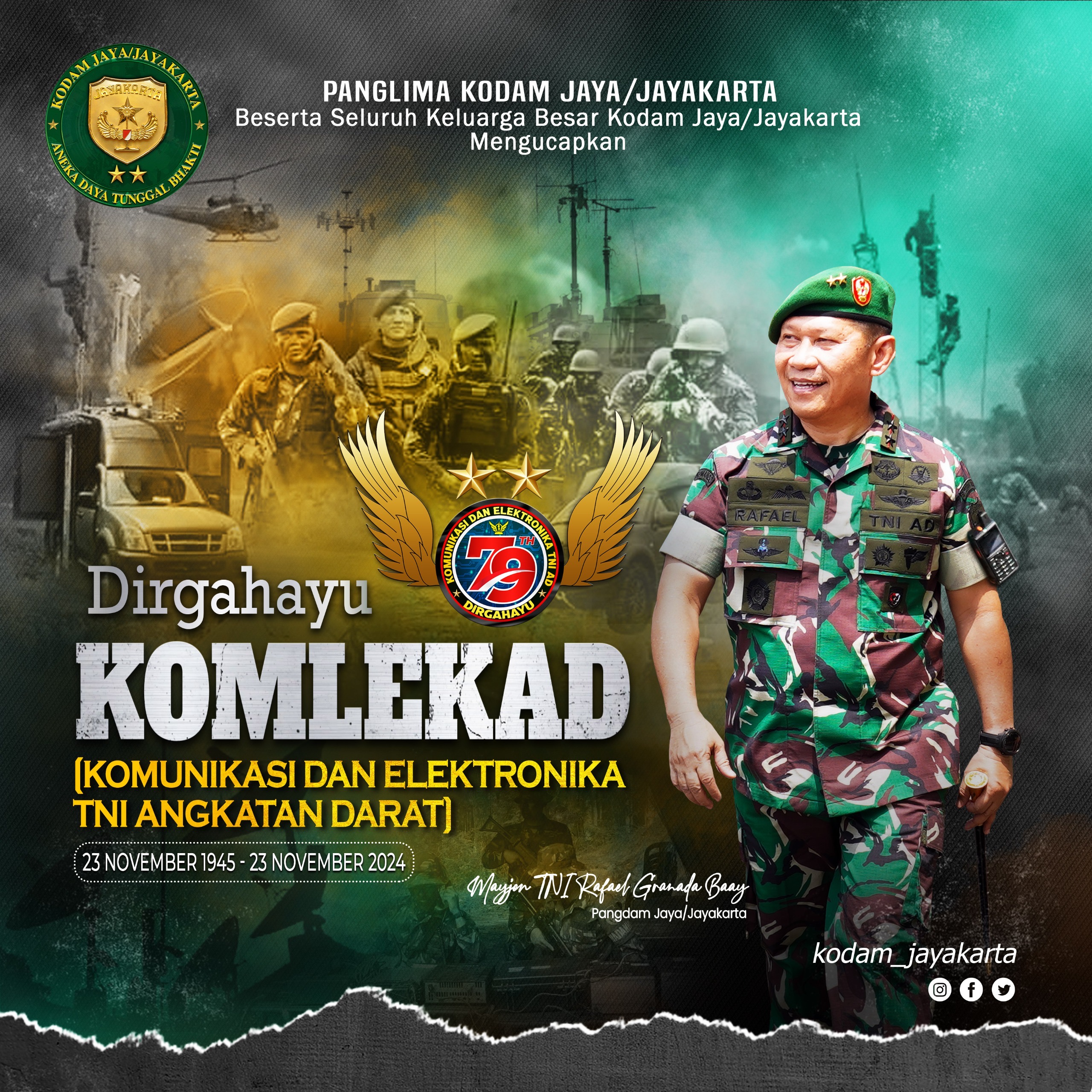 Dirgahayu Komunikasi dan Elektronika TNI Angkatan Darat