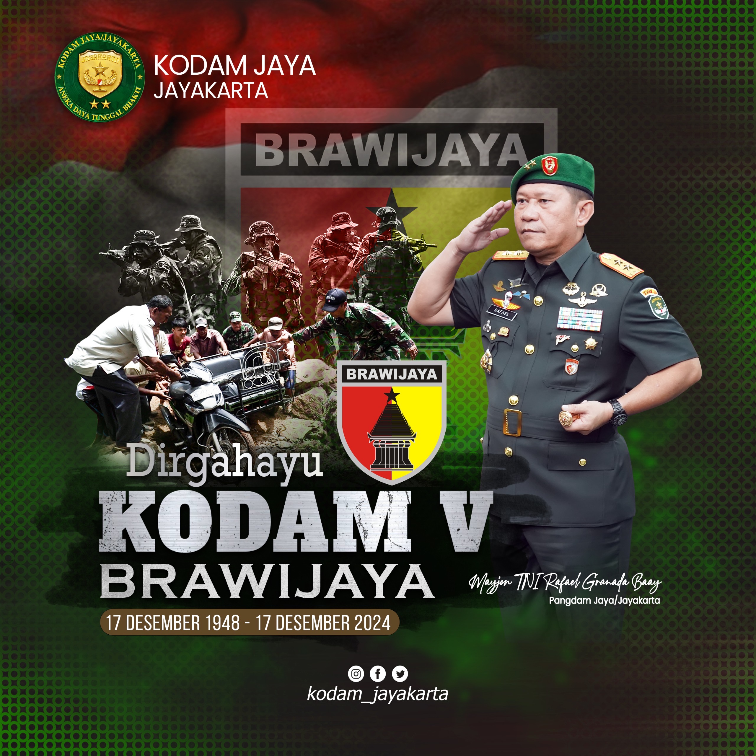 Dirgahayu Kodam V/Brawijaya
