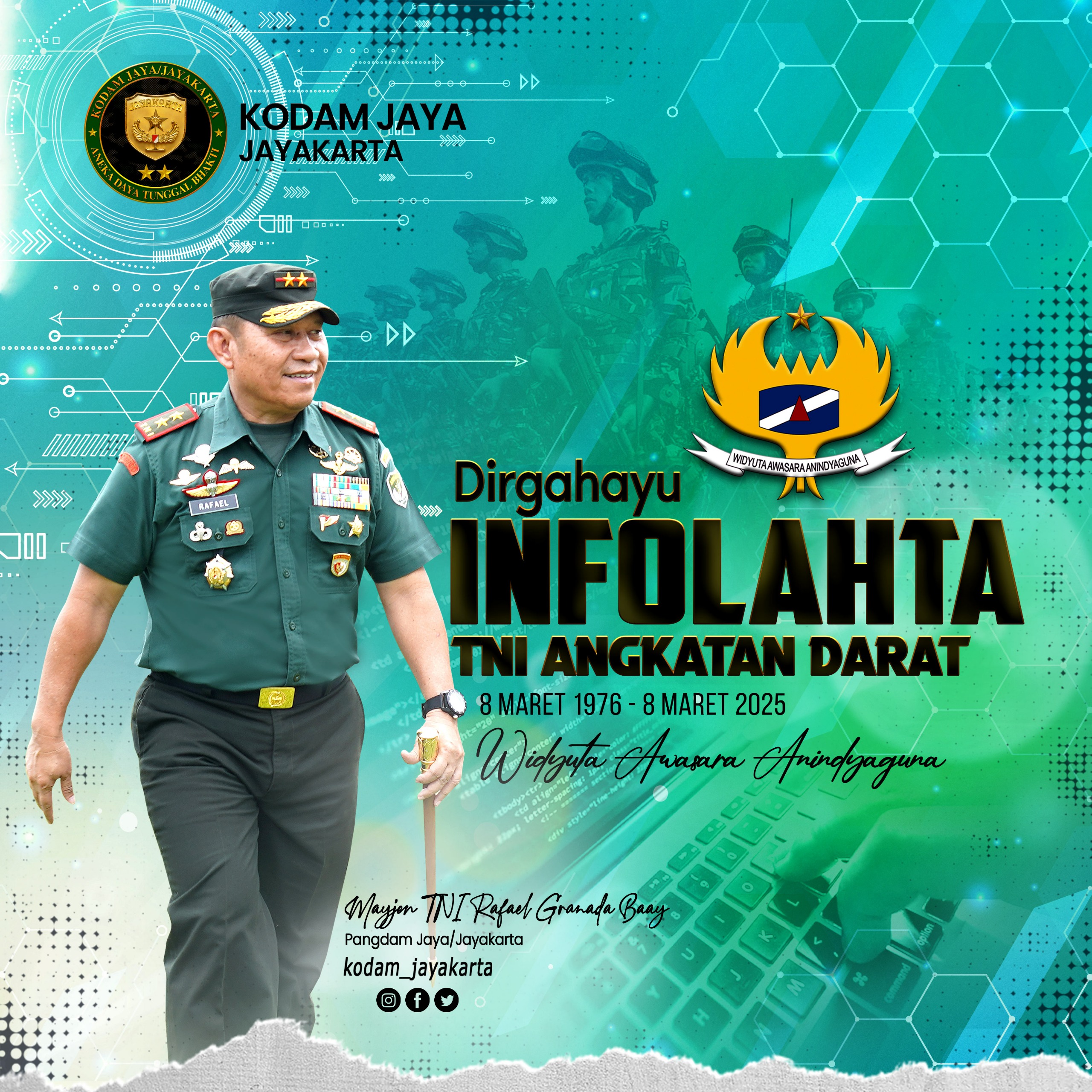 Dirgahayu Infolahta TNI Angkatan Darat