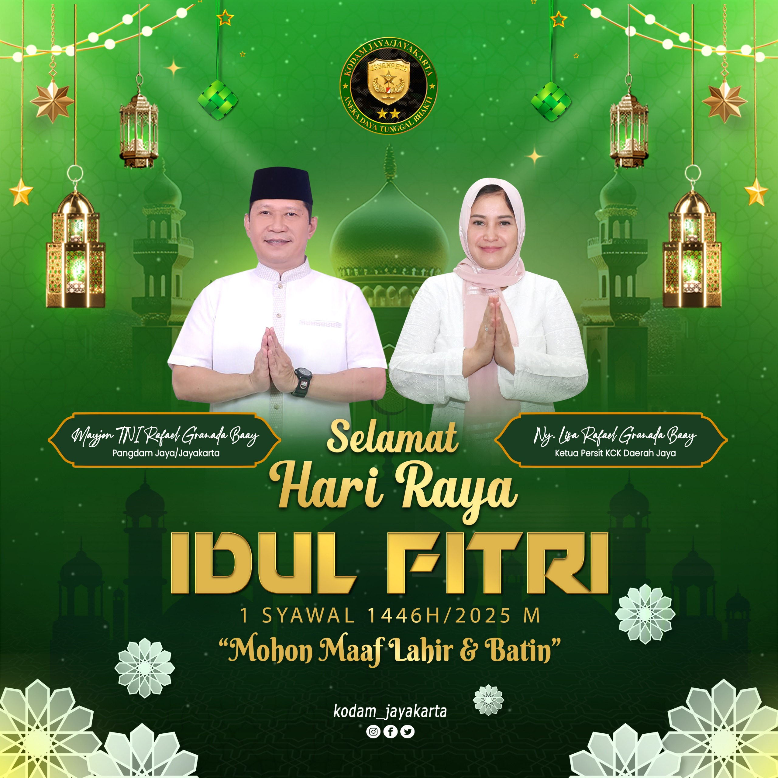 Selamat Hari Raya Idul Fitri, 1 Syawal 1446 H/ 2025 M