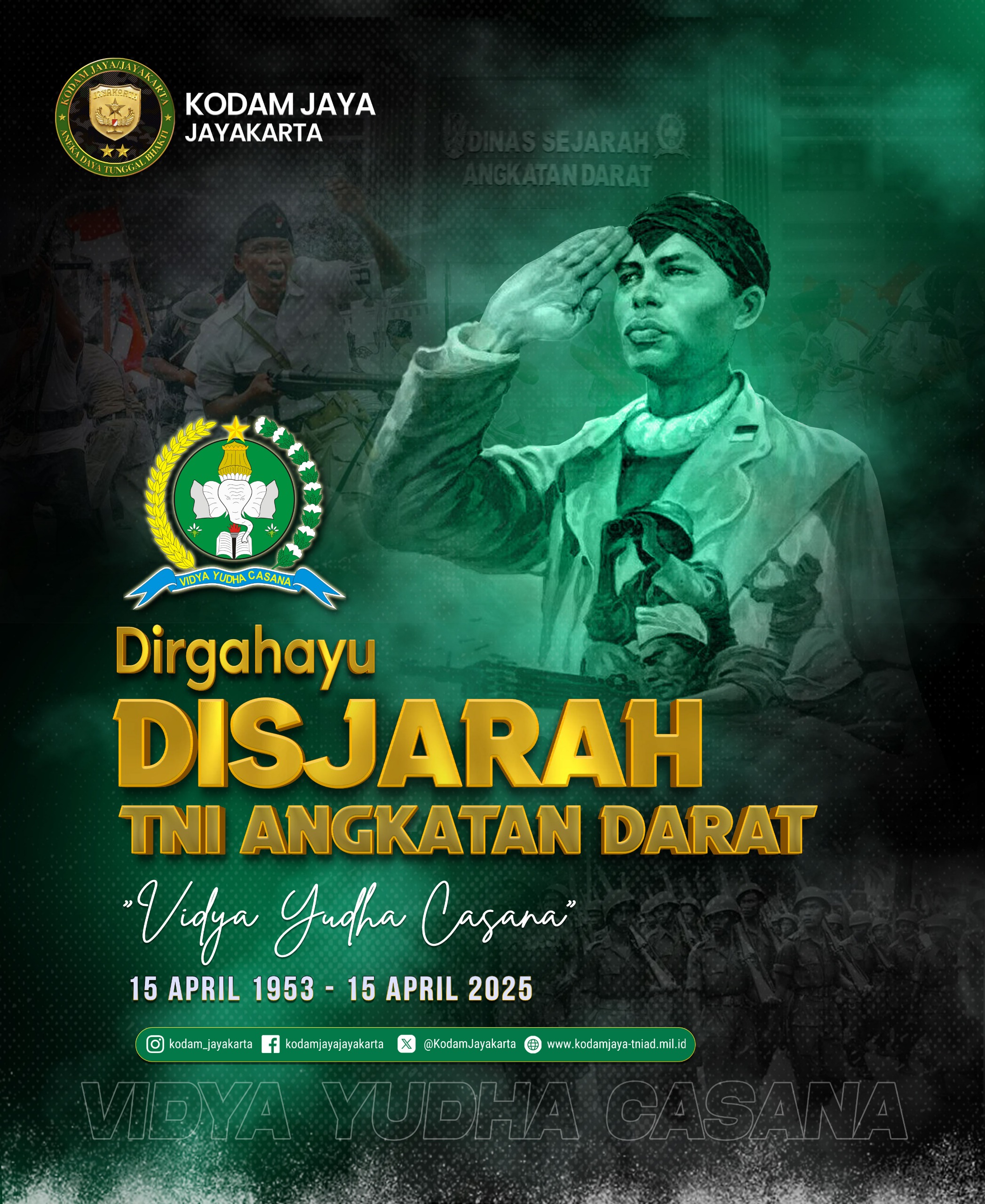 Dirgahayu DISJARAH TNI Angkatan Darat
