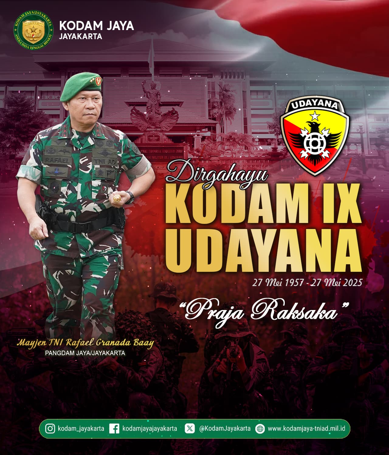 Dirgahayu Kodam IX/Udayana