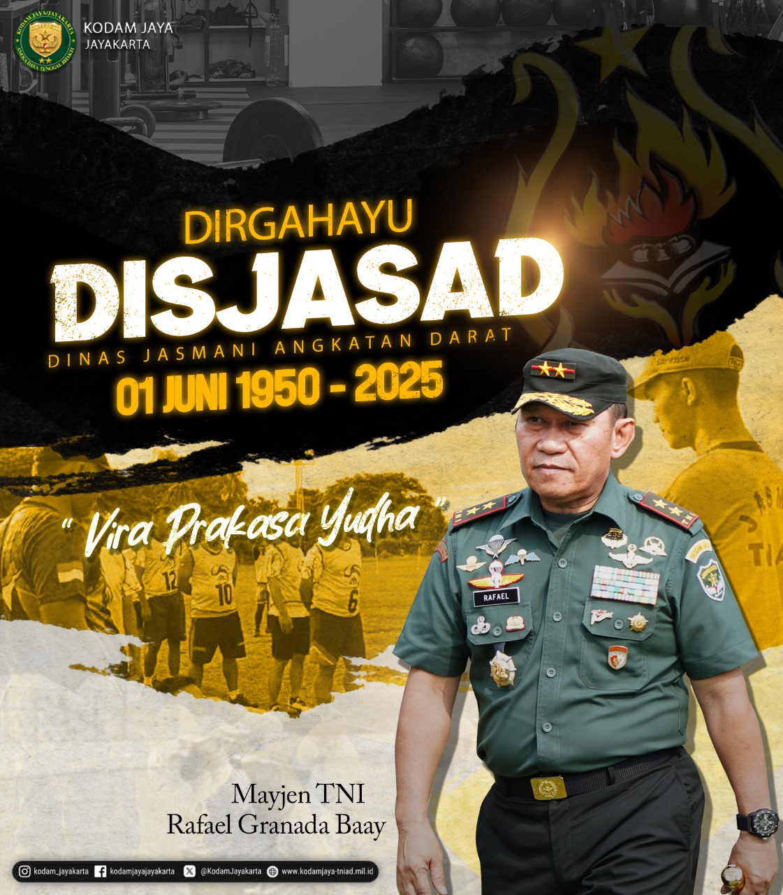 Dirgahayu Dinas Jasmani Angkatan Darat