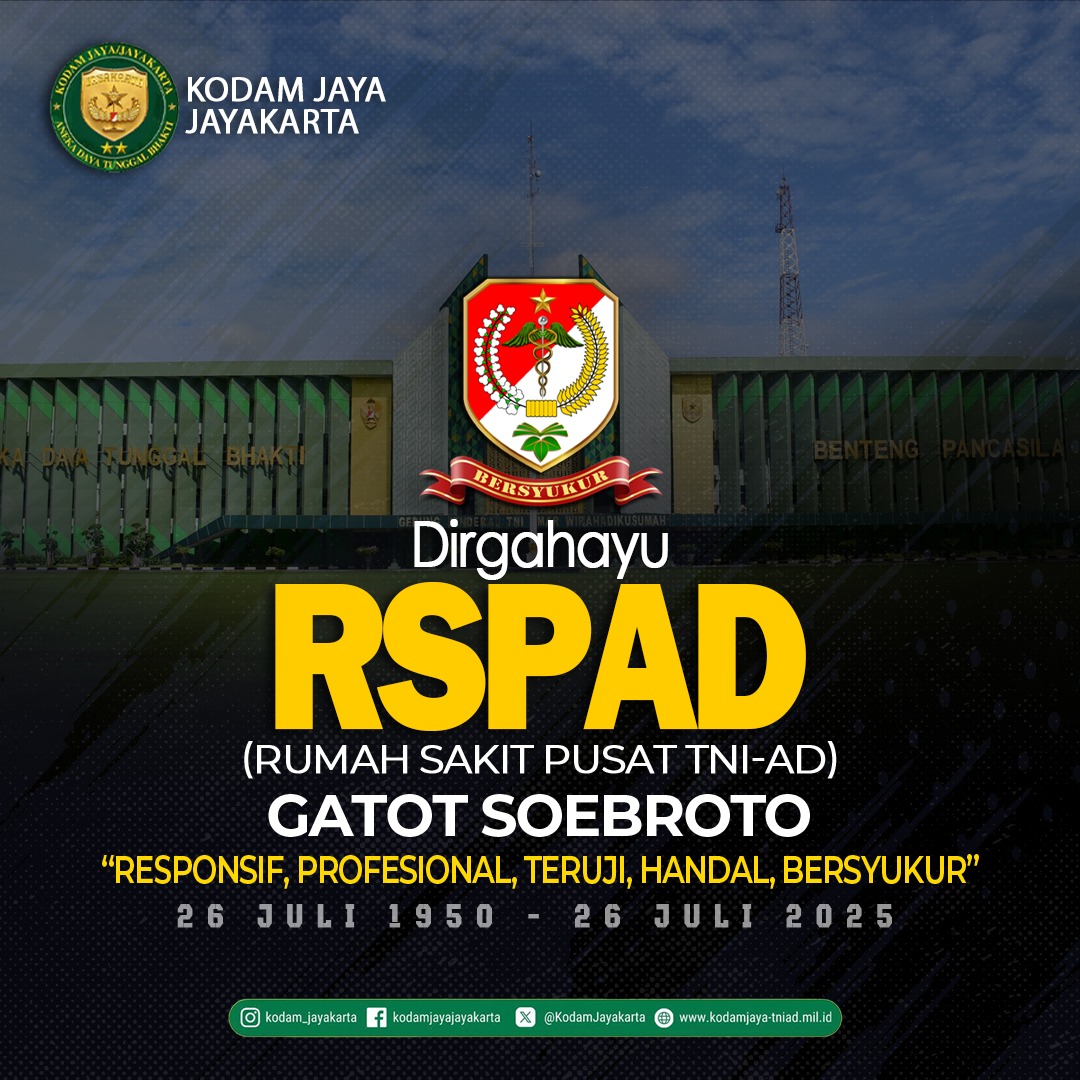 Dirgahayu RSPAD Gatot Soebroto - 26 Juli 2025
