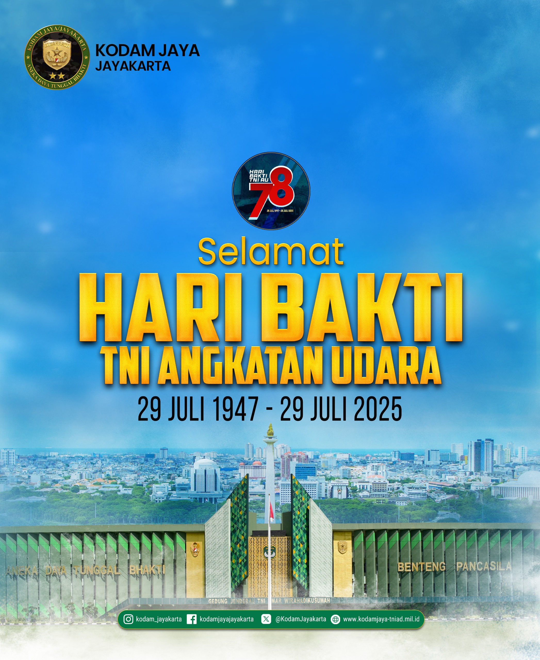 Selamat Hari Bakti TNI Angkatan Udara