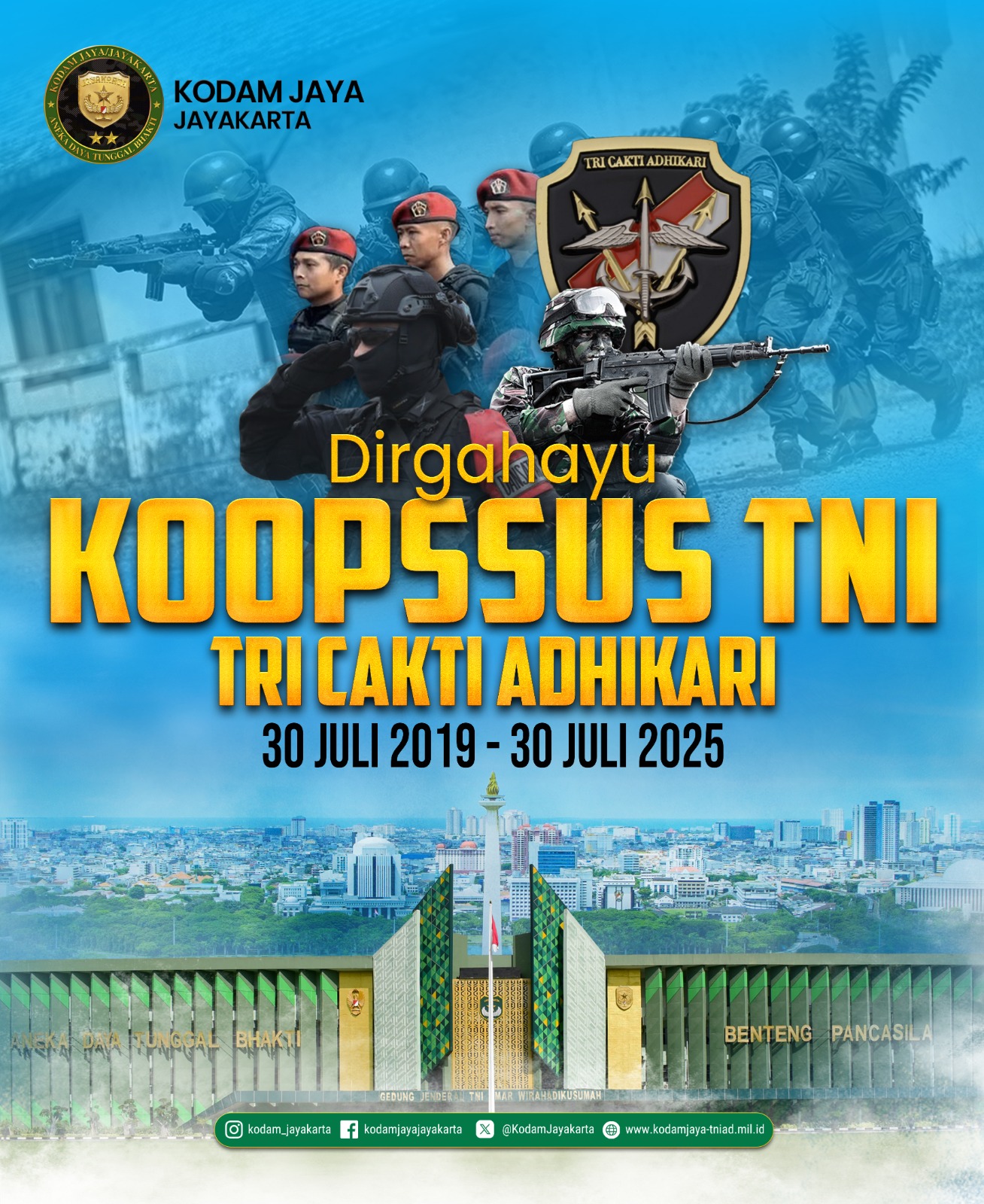 Dirgahayu KOOPSSUS TNI (30 Juli 2025)