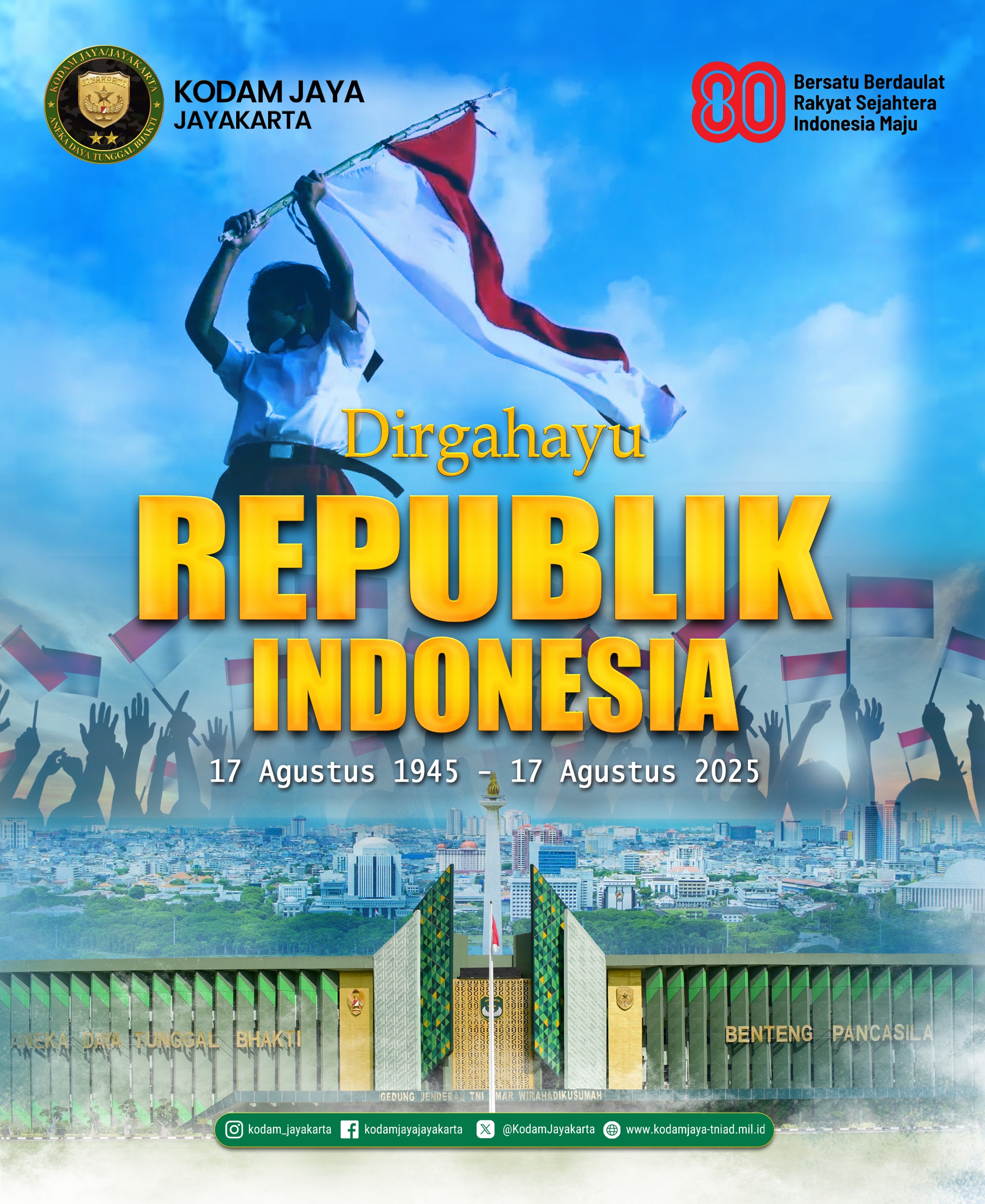 Dirgahayu Kemerdekaan Republik Indonesia Ke-80