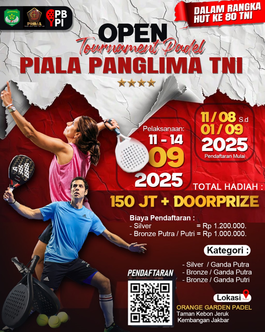 OPEN TOURNAMENT PADEL PIALA PANGLIMA TNI 2025