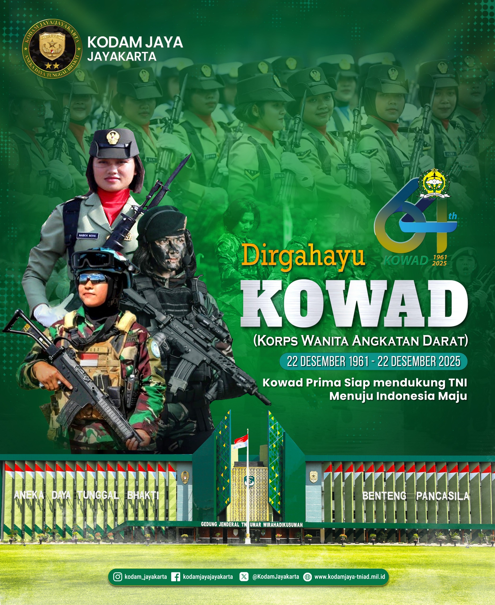 Dirgahayu Korps Wanita Angkatan Darat