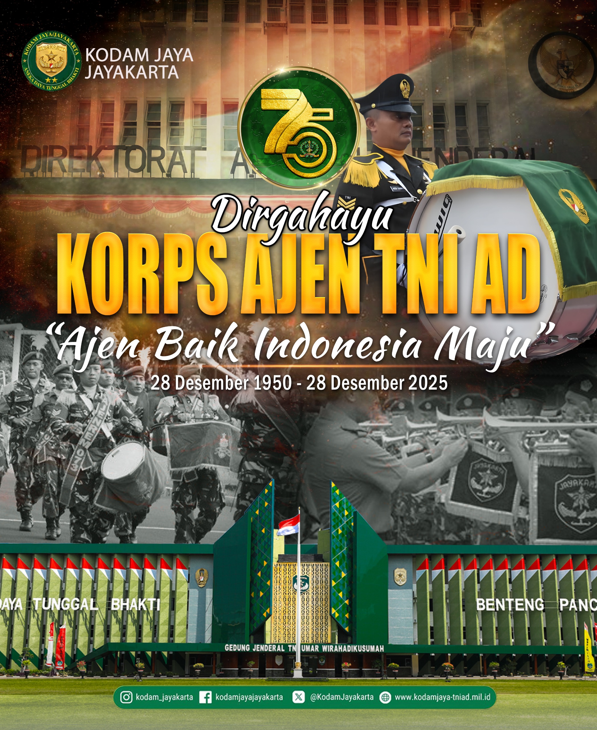 Dirgahayu ke-75 Korps Ajen TNI AD