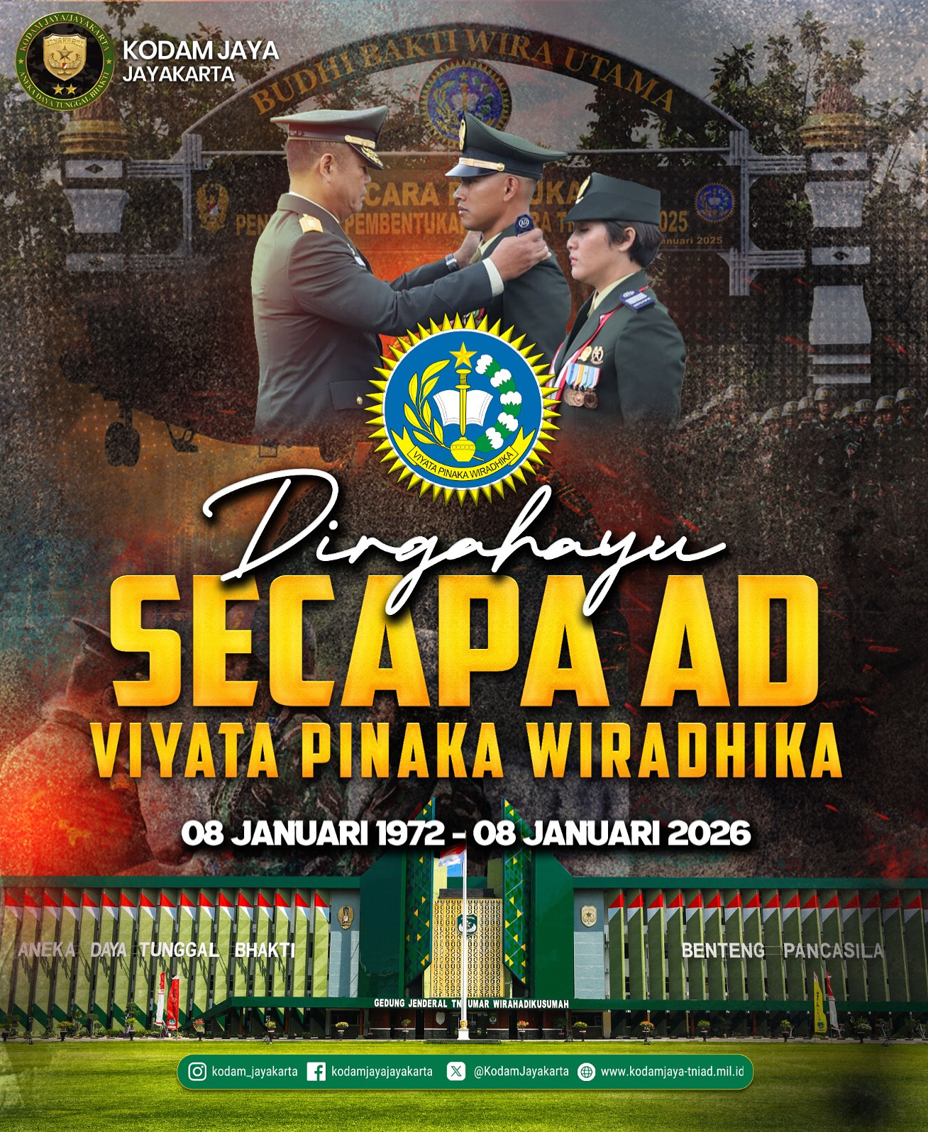 Dirgahayu Secapa TNI Angkatan Darat