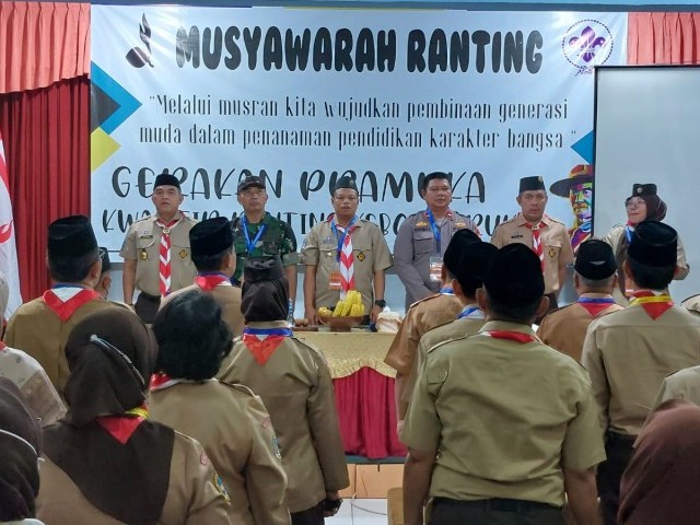 Danramil 05/KJ Bersama Tiga Pilar Hadiri Musyawarah Ranting Kec Kebon Jeruk Tahun 2023