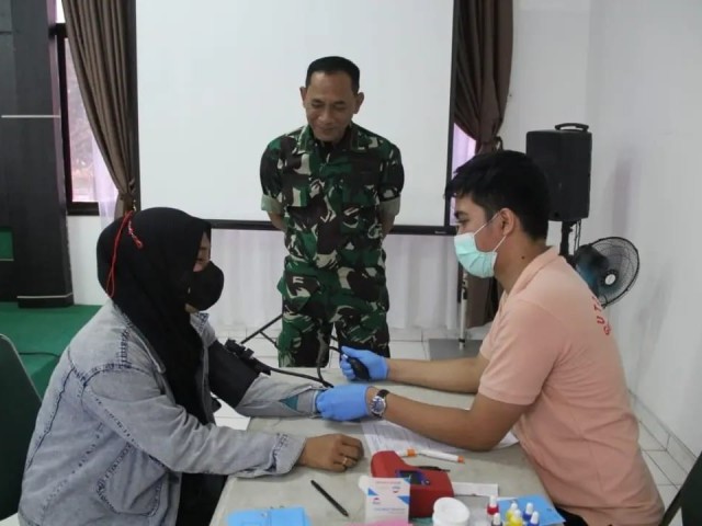 Peduli Terhadap Sesama, Kodim 0507/Bekasi Gelar Donor Darah Bantu Ketersediaan Stok Darah Di RSPAD Gatot Soebroto