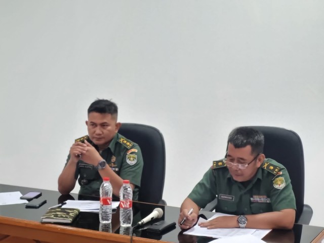 Kasdim 0507/Bekasi Pimpin Acara Sidang Pankar UKP Dan Jabatan