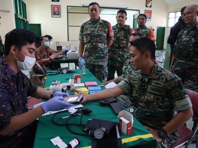 Bantu Kesedian Darah, Kodim 0504/Jakarta Selatan Gelar Donor Darah