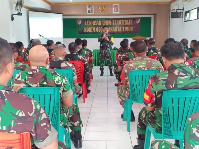 Kodim 0505/Jakarta Timur Gelar Latorsar Umum Teritorial TA. 2023
