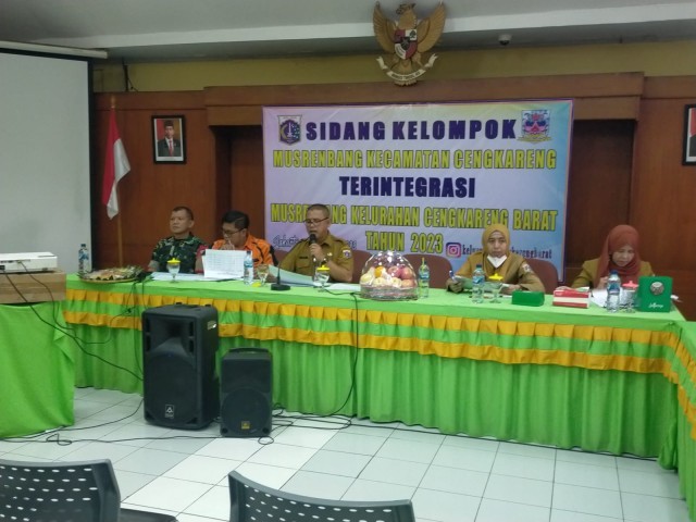 Babinsa Cengkareng Barat Ikuti Sidang Musrenbang Kelurahan Cengkareng Barat