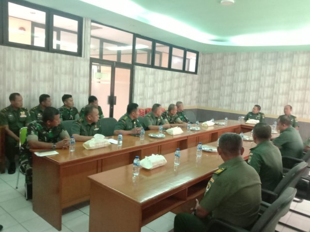 Kodim 0505/Jakarta Timur Terima Kunjungan Tim Post Audit Itdam Jaya
