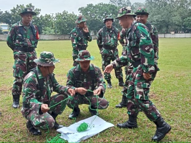 Prajurit Kodim 0506/Tgr Laksanakan Uji Terampil Perorangan