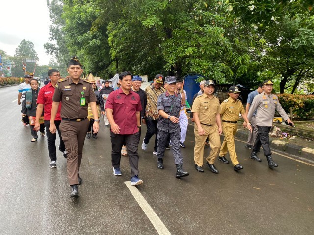 Pasi Intel Kodim 0506/Tgr Wakili Dandim Ikuti Gerak Jalan/Funk Walk