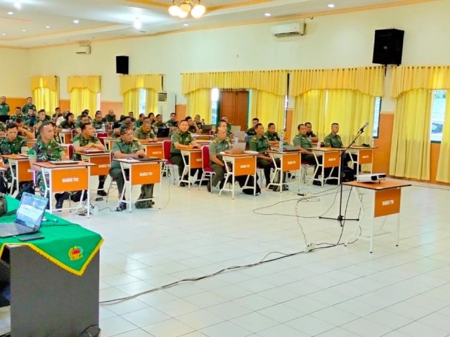Pembekalan MTT Berbasis SKS Dari Bindik Kodiklat TNI AD  Di Rindam Jaya, Tingkatkan Kualitas Dosen/Gumil/Pelatih