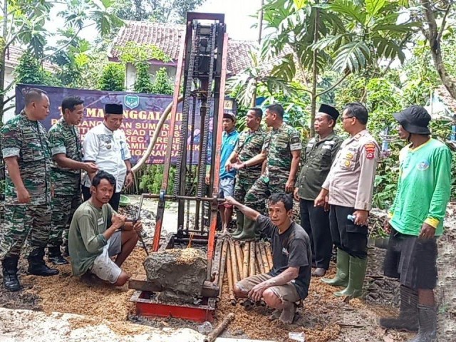 TNI Manunggal Air, Kasdim 0510/Tigaraksa Launching Pembuatan Sumur Bor