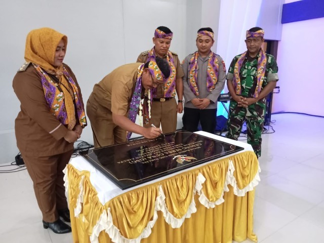 Pgs Danramil 04/Cikupa Hadiri Peresmian GSG Kelurahan Sukamulya