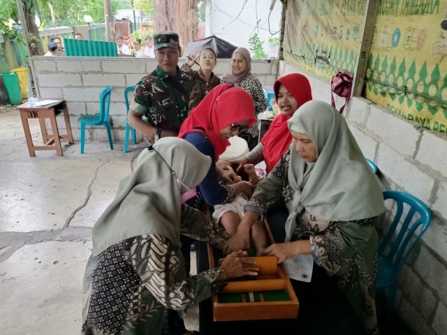 Monitoring Giat Posbindu dan Posyandu Balita, Ini Kata Sertu Edi S Saragih