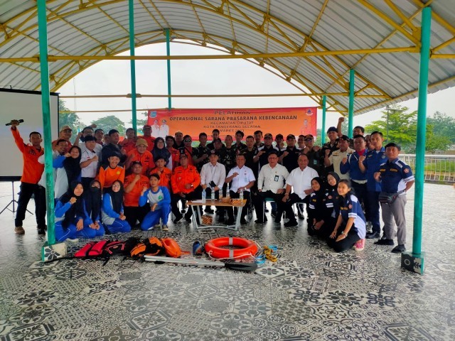 Koramil 05/Cpt Bersama Muspika Dan BPBD Kota Tangerang Selatan Gelar Pelatihan Operasional Sarana Dan Prasarana Kebencanaan