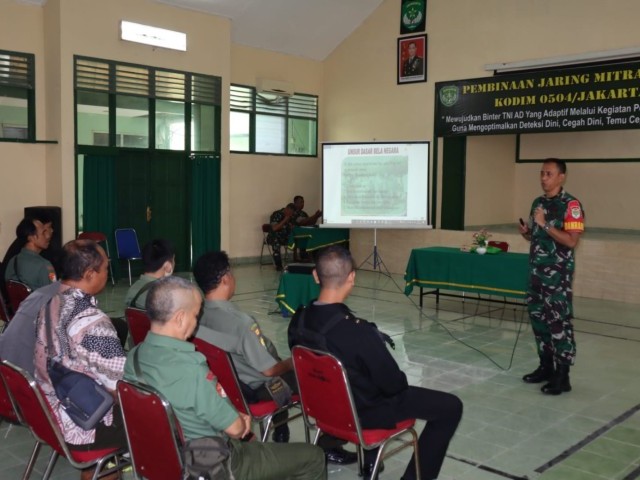 Kodim 0504/Jakarta Selatan Gelar kegiatan pembinaan jaring Mitra Karib TA 2023