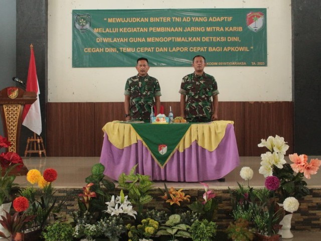 Gelar Pembinaan Jaring Mitra Karib 2023, Kasdim 0510/Tigaraksa: Optimalkan Informasi Teritorial