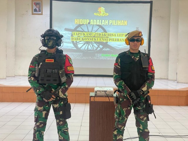 Batalyon Artileri Medan 7 155 MM/GS Melaksanakan kegiatan Sosialisasi Pengenalan Korps Artileri Medan
