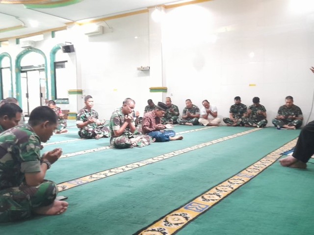 Pertebal Keimanan Dan Ketaqwaan Di Bulan Suci Ramadhan 1444 H, Kodim 0502/JU Gelar Pengajian