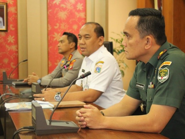 Dandim 0503/JB Hadiri Rapat Pembahasan Penataan Kota Tua di Walikota