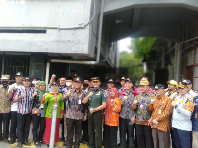 Dandim 0503/JB Hadiri Apel Gabungan Tiga Pilar Jakarta Barat  Dalam Rangka Pengawasan dan Pengamanan Kota Tua