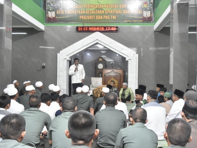 Spirit Peringatan Nuzulul Quran, Danrindam  Jaya Hadirkan Da'i Kondang K.H. Fikri Haikal MZ, Qori Nasional Taufik Syahniar dan MC Ustadz David Chalik