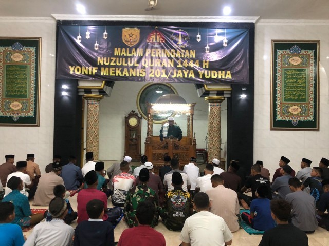 Yonif Mekanis 201/Jaya Yudha Peringati Nuzul Qur'an